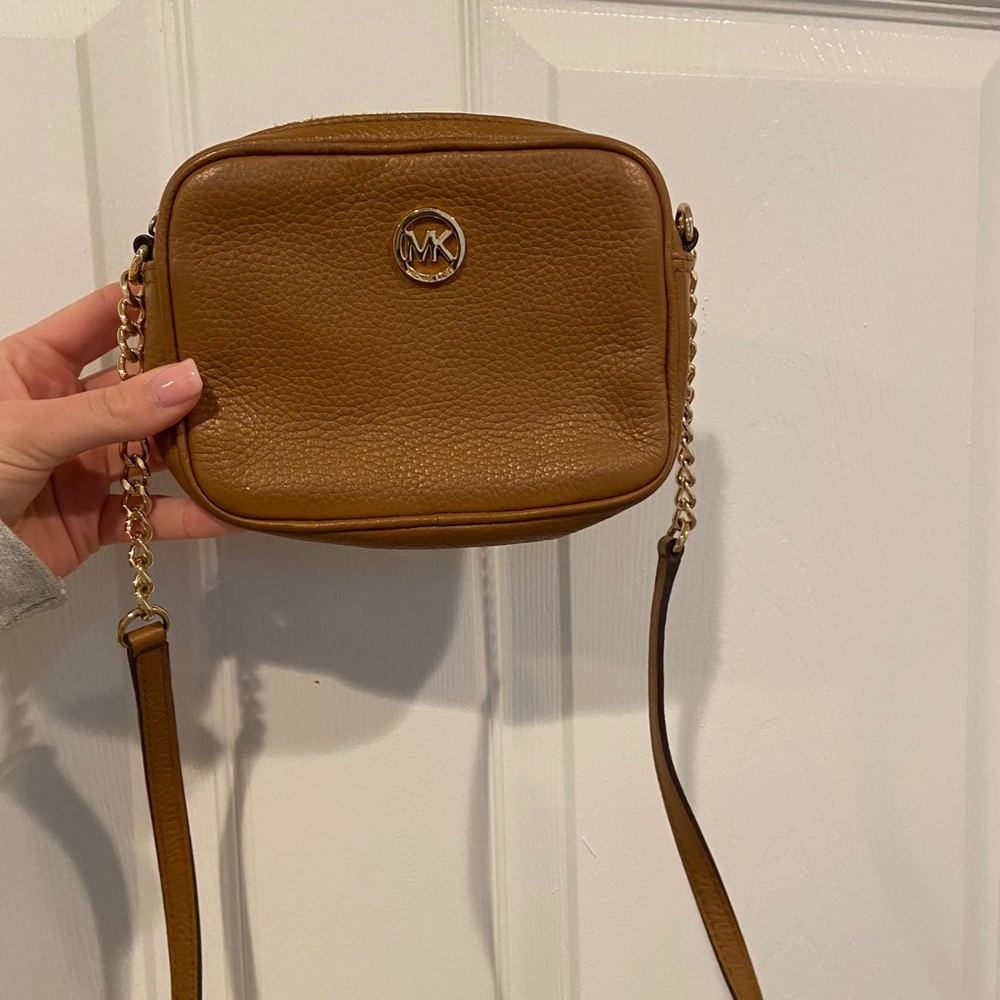 Tan Michael Kors crossbody